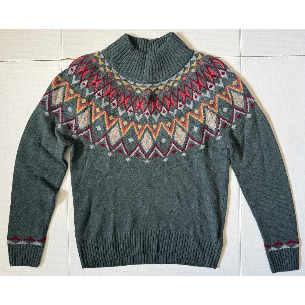 SHERPA ADVENTURE GEAR - Womens Merino Wool Alpaca Blend Mock Neck Sweater -Small